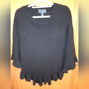 EUC Karen Scott Sweater Sleeveless Cape Size S/M